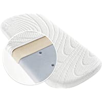 Alvi Colchón para capazo - TENCEL® &amp- Dry - 75x33 cm - Funda antihumedad - Espuma perforada - Cámara de aire 3D…